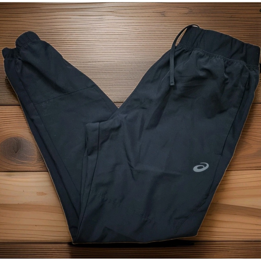 ASICS Black Athletic Jogger Pants Women's Medium Stretch Running Training